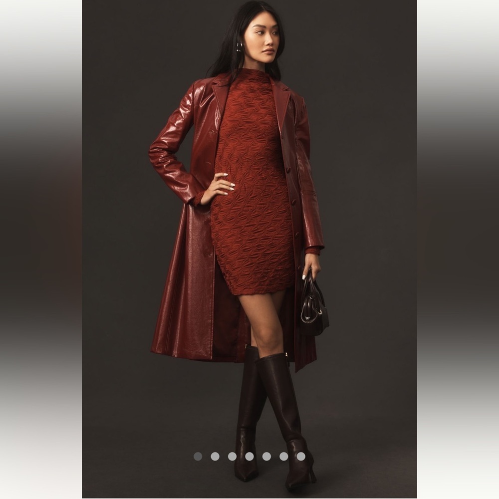 Anthropologie NWT Maeve Long-Sleeve Scrunch
Textured Mini Dress size XXS.